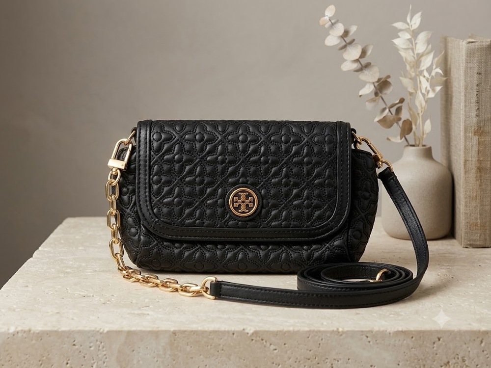Tory Burch Bryant Quilted Mini Crossbody | Quiet Luxury | Night Out Bag